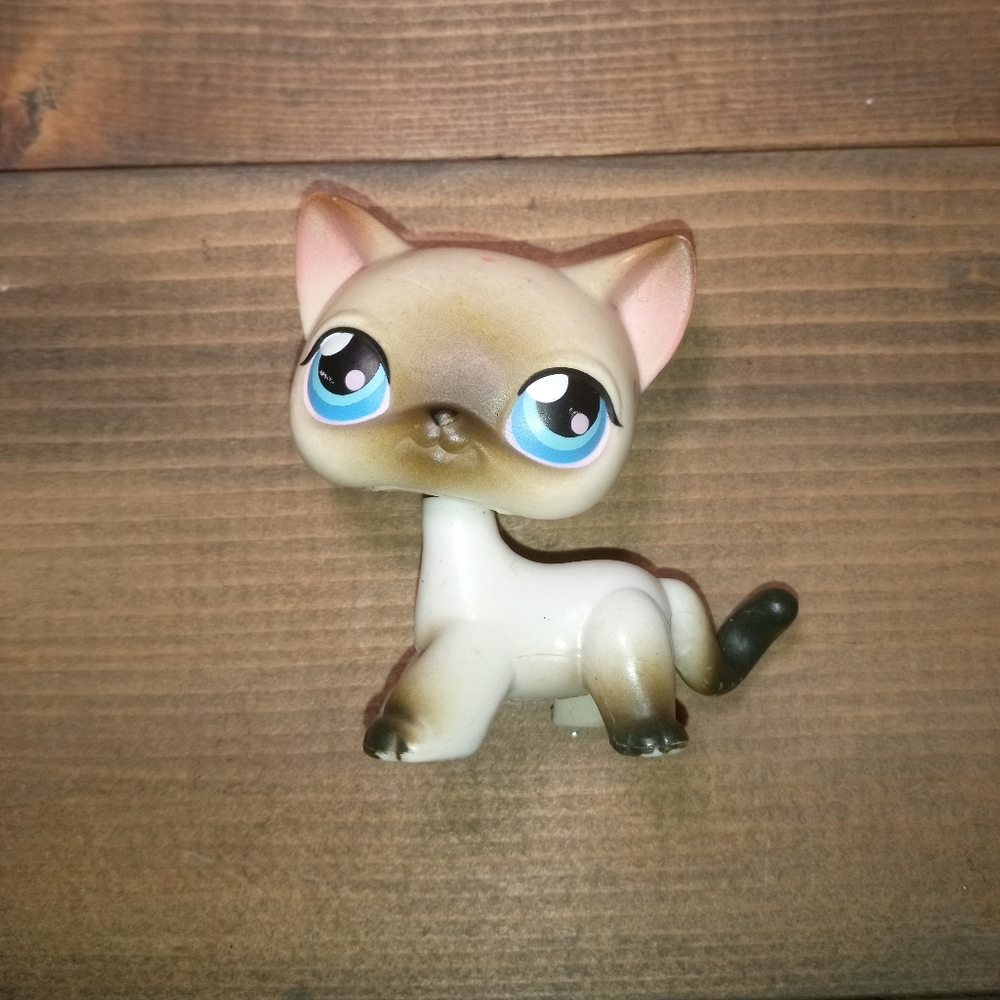 Lps Littlest Pet Shop toy Siamese Cat #5 Blue eyes